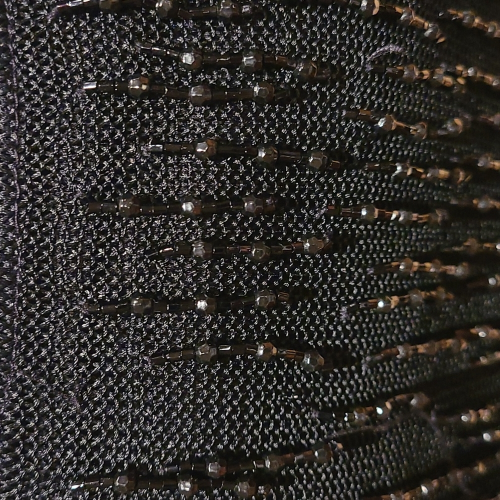 Moschino cheap and chic strapless dress/long skirt stretchy fabric with beading - Picture 4 of 8